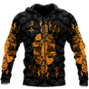 3D Jack Club Skull Poker Over Printed Hoodie