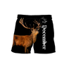 Premium December Deer Customize Name 3D All Over Printed Shirts