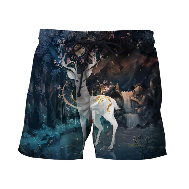 BEAUTIFUL DEER 3D ALL OVER PRINTED SHIRTS ANN231002-Apparel-PL8386-Shorts-S-Vibe Cosy™