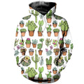 3D All Over Printed Cactus flower pot Shirts-Apparel-NTH-Hoodie-S-Vibe Cosy™