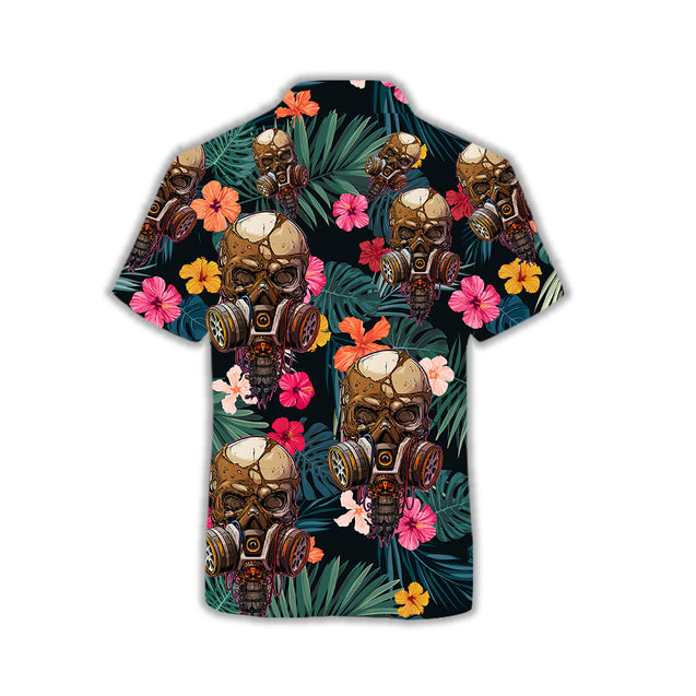 Hawaii Skull Beach Sleeves Shirt TP31072003-Apparel-TP-SHIRT-S-Vibe Cosy™