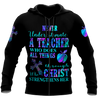 Teacher - Never Undersetimate A Teacher Hoodie 3D All Over Printed Shirts HHT2008201-LAM