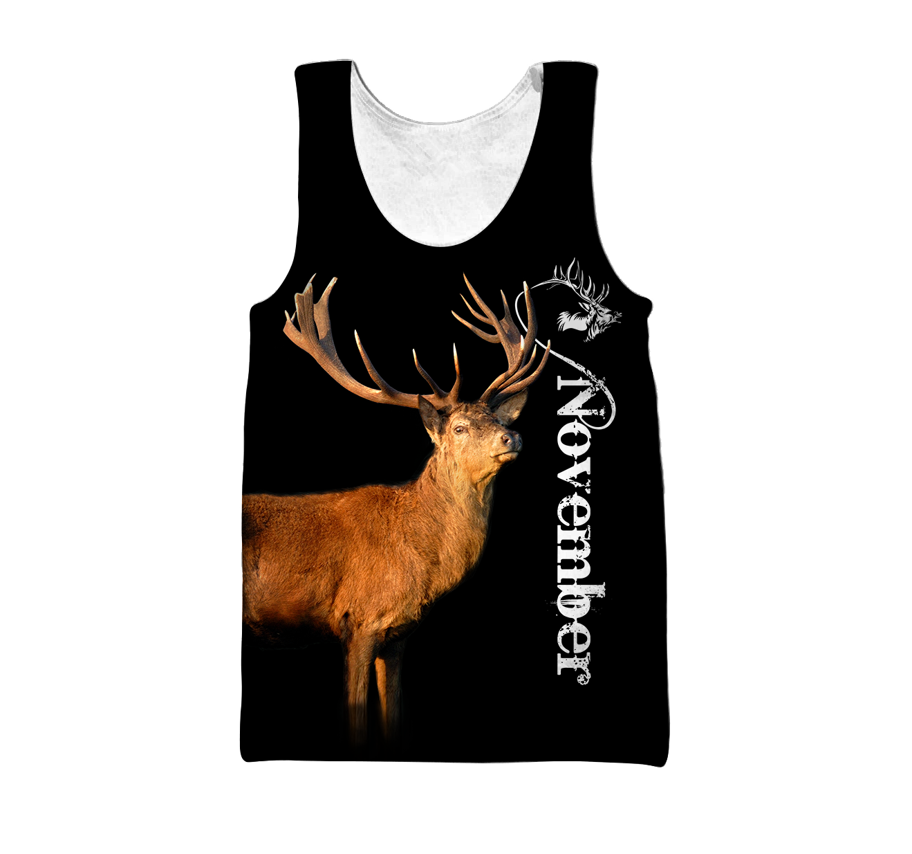 Premium November Deer Customize Name 3D All Over Printed Shirts