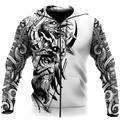 Love Viking tattoos 3D all over printed for man and women-Apparel-PL8386-Zipped Hoodie-S-Vibe Cosy™