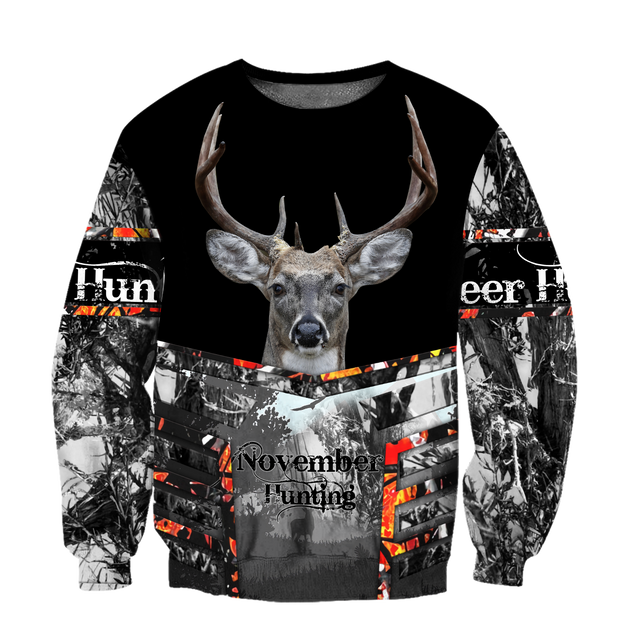 Premium November Deer Hunting 3D All Over Printed Shirts