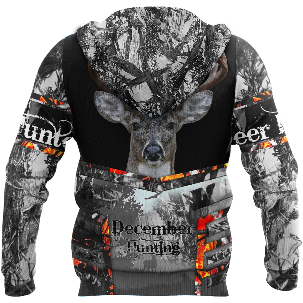 Premium December Deer Hunting 3D All Over Printed Shirts