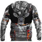 Premium December Deer Hunting 3D All Over Printed Shirts