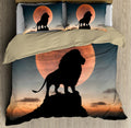 Lion in Sunset Bedding Set