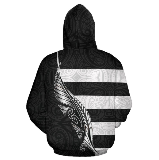 Aotearoa Hoodie Silver Fern Patterns Maori PL-Apparel-PL8386-Hoodie-S-Vibe Cosy™