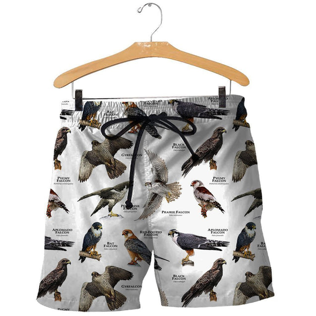 3D All Over Printed Falcons of the World Shirts And Shorts-Apparel-NTH-SHORTS-S-Vibe Cosy™