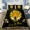 Beautiful Hippie Bee And Sunflower Bedding Set MEI