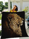 Lion 3D Full Printing Soft and Warm Quilt