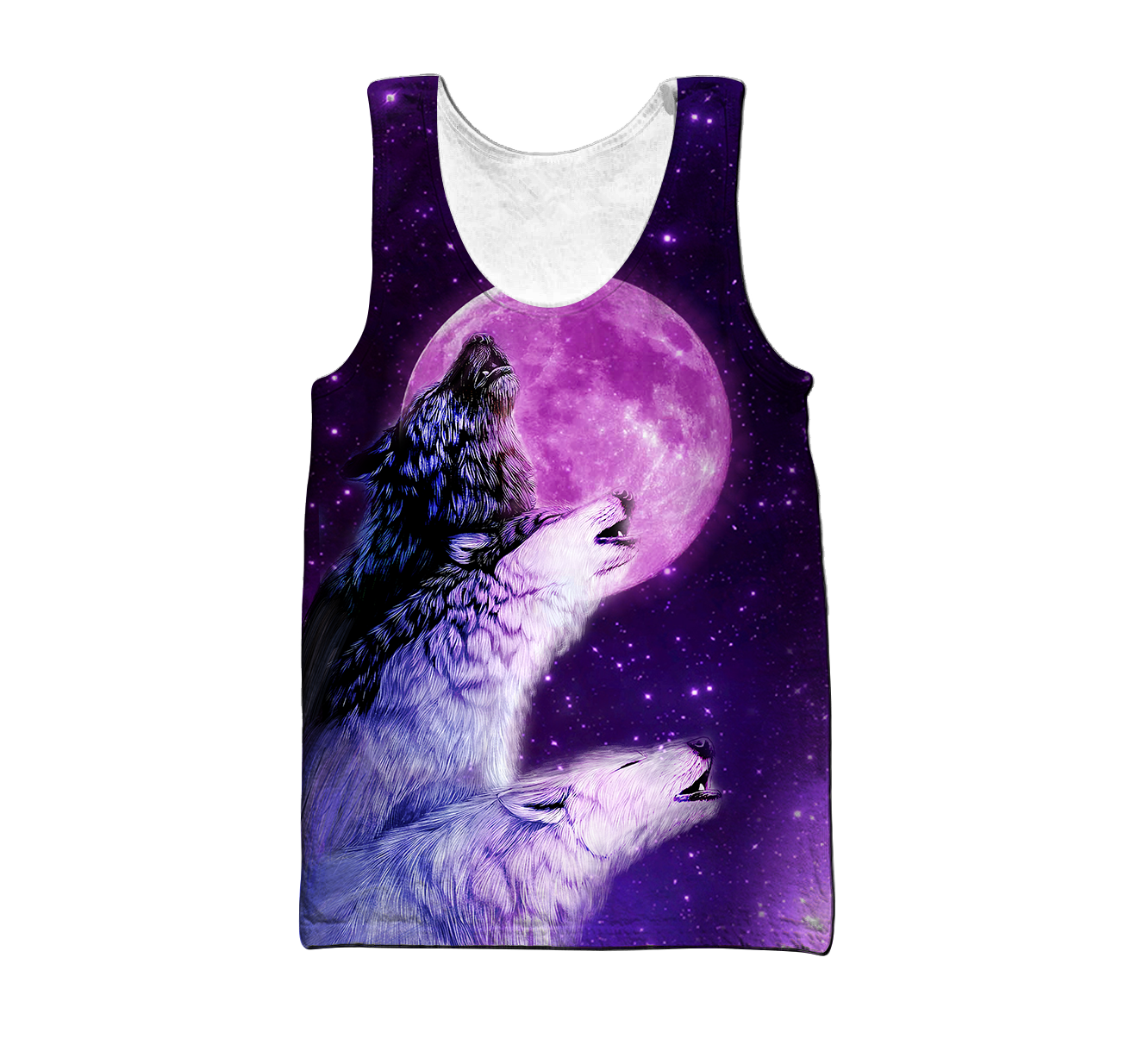 All Over Printed Purple Wolves Hoodie DA300920201-MEI