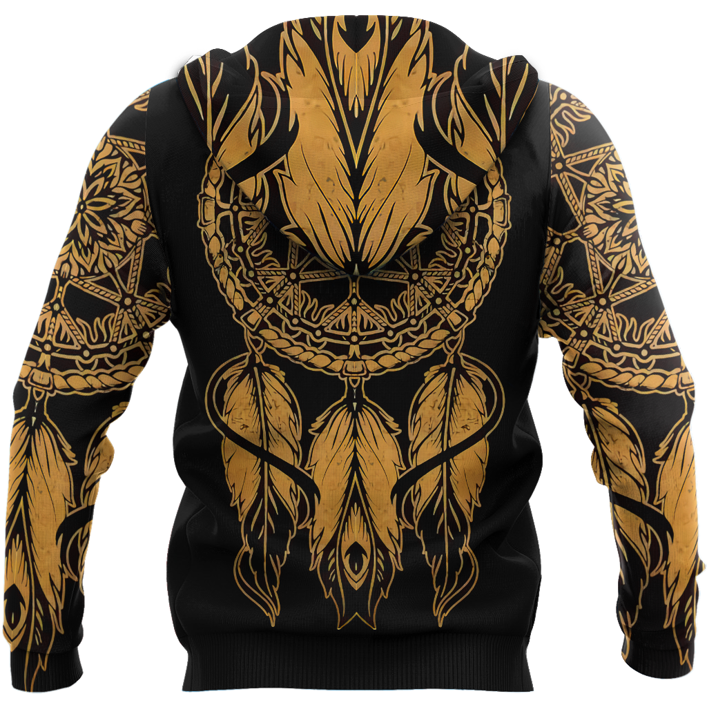 Wolf Native American Hoodie 3D All Over Printed Shirts