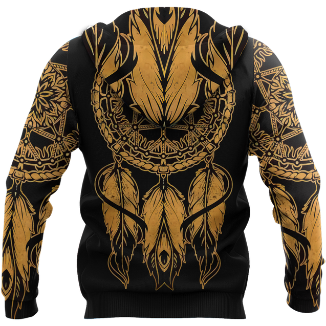 Wolf Native American Hoodie 3D All Over Printed Shirts