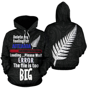 Aotearoa's Love Is Too Big In Me Hoodie Silver Fern Patterns Maori TH5-Apparel-Khanh Arts-Hoodie-S-Vibe Cosy™