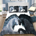 Black Horse And White Horse Bedding Set TAHR8S-Quilt-TA-Twin-Vibe Cosy™