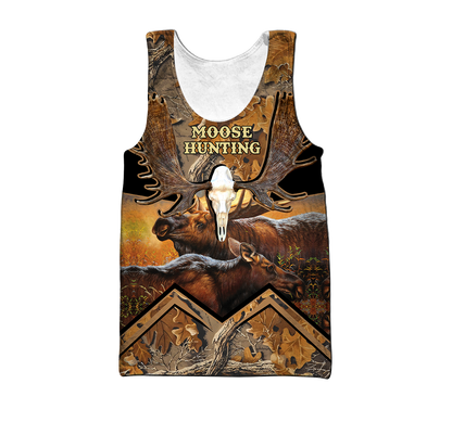 Moose Hunting 3D All Over Printed Shirts For Men LAM