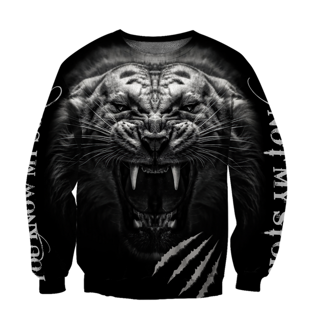 You Don't Know My Story Tiger Over Printed Hoodie