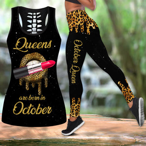 Queens Are Born In October Combo Tank Top + Legging DQB08082012S