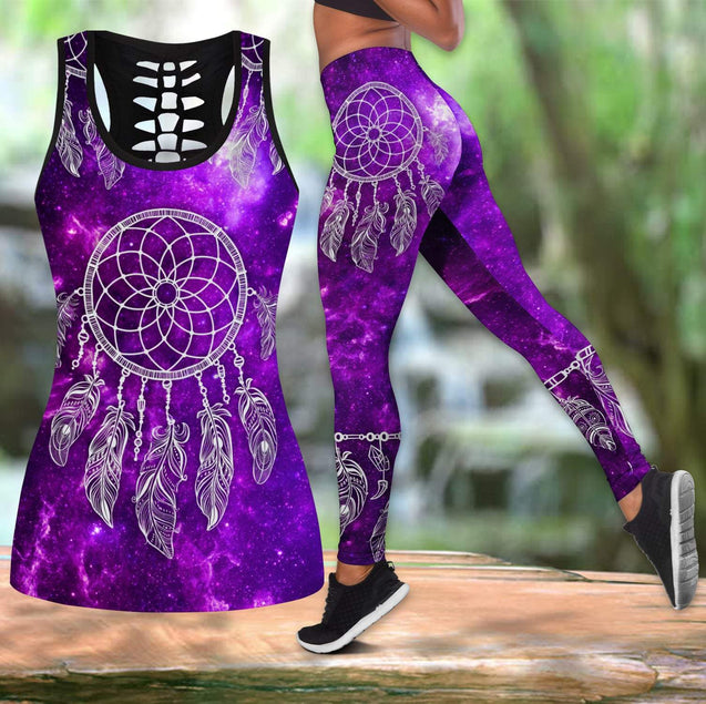 Dreamcatcher Combo Tank + Legging QB06302003-Apparel-TA-S-S-Vibe Cosy™