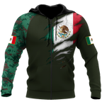 Mexican Coat Of Arm 3D All Over Printed Shirts DQB10142002