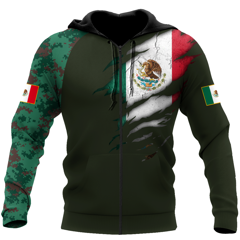 Mexican Coat Of Arm 3D All Over Printed Shirts DQB10142002