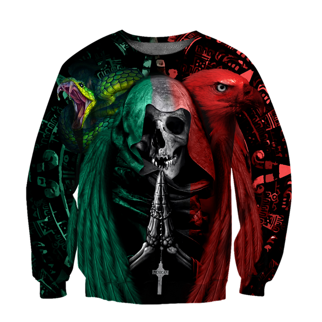 Mexican Aztec Skull 3D All Over Printed Shirts For Men and Women DQB07222006