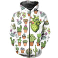 3D All Over Printed Beautiful Succulents Shirts And Shorts-Apparel-NTH-Zip-S-Vibe Cosy™