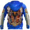 Eagle Native American Blue Galaxy 3D All Over Printed Shirts DA140920202-LAM