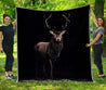 Alone Beautiful Deer Quilt