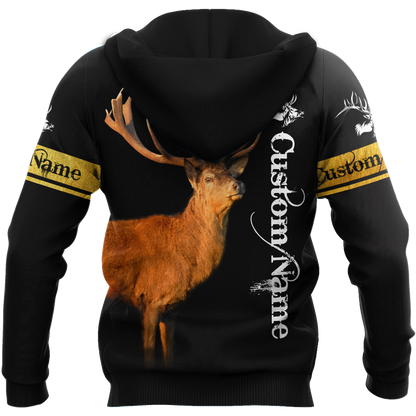 Custom Name - Love Deer 3D All Over Printed Shirts For Men And Woman