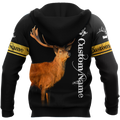 Custom Name - Love Deer 3D All Over Printed Shirts For Men And Woman