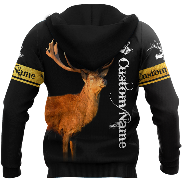 Custom Name - Love Deer 3D All Over Printed Shirts For Men And Woman