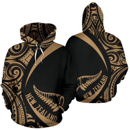 New Zealand Maori Hoodie - Circle Style 02 J1-Apparel-Khanh Arts-Hoodie-S-Vibe Cosy™