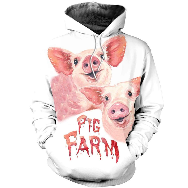 3D ALL OVER PRINTED TWO PIG SHIRTS AND SHORT PG2-Apparel-NNK-Hoodie-S-Vibe Cosy™