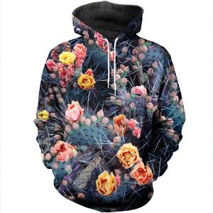 3D All Over Printed Violet Cactus flower pot Shirts-Apparel-NTH-Hoodie-S-Vibe Cosy™