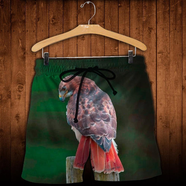 3D All Over Printed Red tail hawk Clothes-Apparel-Phaethon-SHORTS-S-Vibe Cosy™