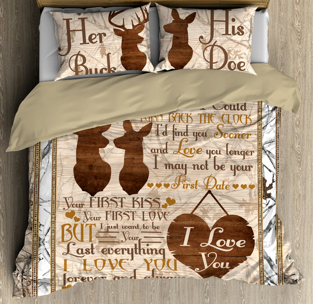 Find You Sooner And Love You Longer - Deer Lovers Bedding Set HHT2208202