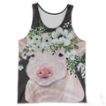 3D ALL OVER PRINTED BEAUTIFUL PIG SHIRTS AND SHORTS PG1-Apparel-NNK-Tank Top-S-Vibe Cosy™