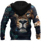 Nature Lion Over Printed Hoodie