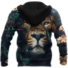 Nature Lion Over Printed Hoodie