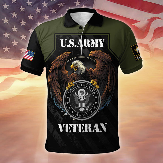 US Army Veteran 3D All Over Printed Unisex Shirts