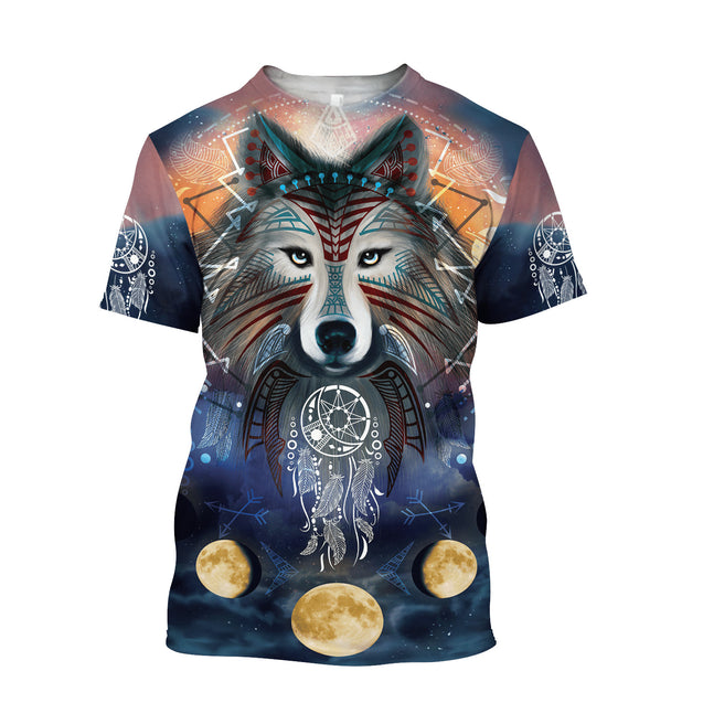 Wolf 3D All Over Printed Unisex Shirts No 12