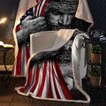 God Bless American 3D All Over Printed Blanket