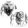 White Tiger Tatoo 3D Over Printed Hoodie for Men and Women