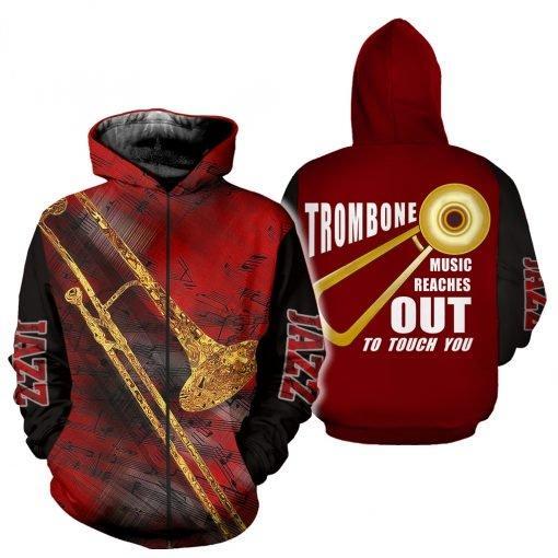 Trombone music 3d hoodie full HG1222-Apparel-HG-Zip hoodie-S-Vibe Cosy™