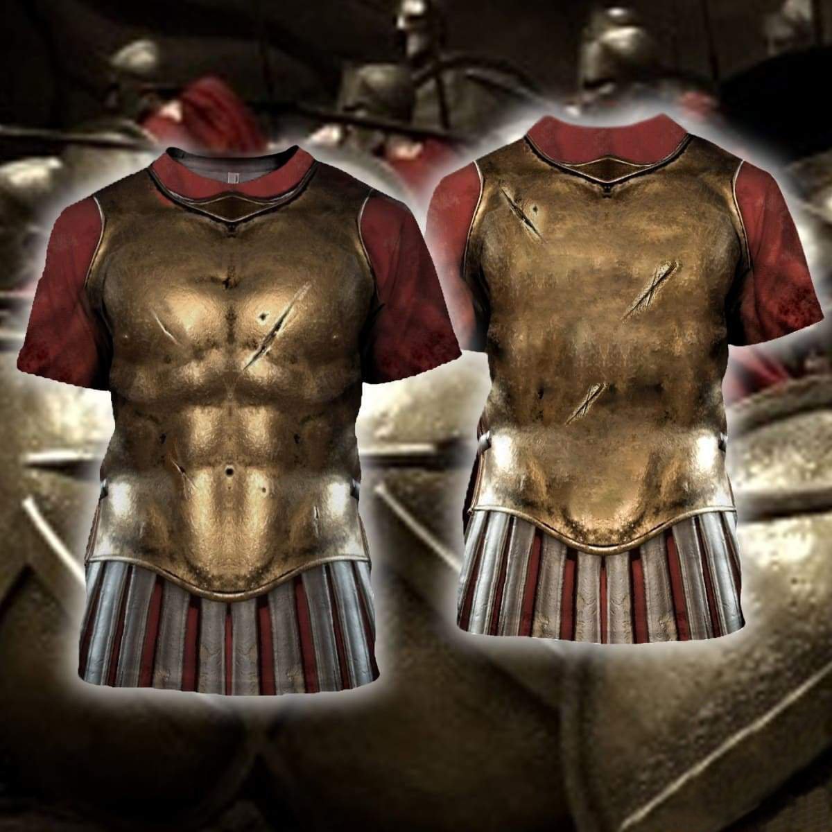 3D All Over Print Sparta Armor Hoodie-Apparel-Phaethon-T-Shirt-S-Vibe Cosy™