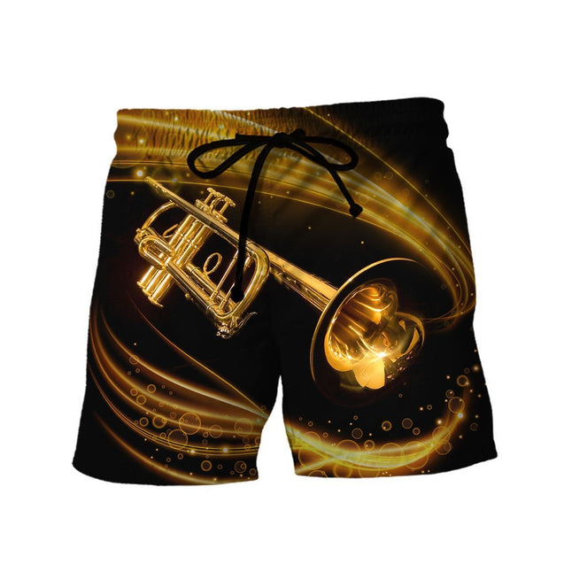 Trumpet music 3d hoodie shirt for men and women HG12114-Apparel-HG-Shorts-S-Vibe Cosy™