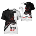 Wolf - July Guy Never Lose 3D All Over Printed Unisex Shirts